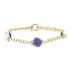 Bracelet Pomellato Capri en or rose, lapis-lazuli et cristal de roche - 00pp thumbnail