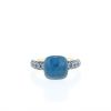 Pomellato Nudo Deep Blue Classic ring in pink gold,  topaz and turquoise - 360 thumbnail