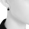 Paire de boucles d'oreilles Pomellato Capri petit modèle en or rose,  onyx et diamants noirs - Detail D1 thumbnail