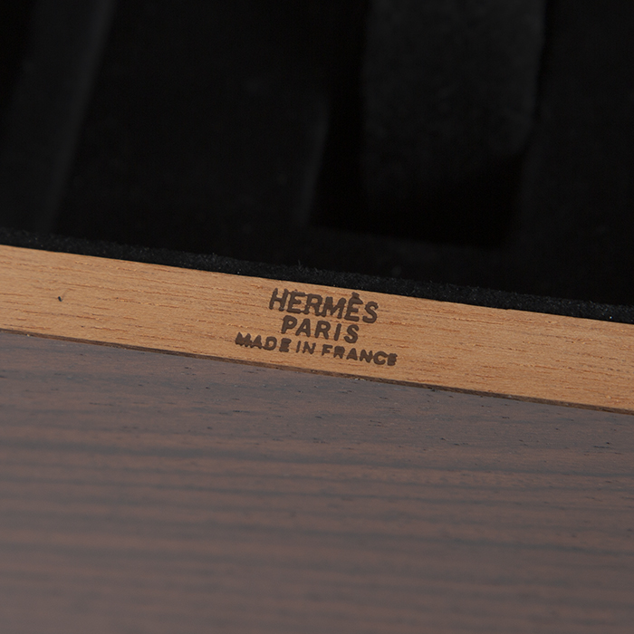 Boîte Hermès Ronde Authentique Orange Taille Moyenne - état Correct
