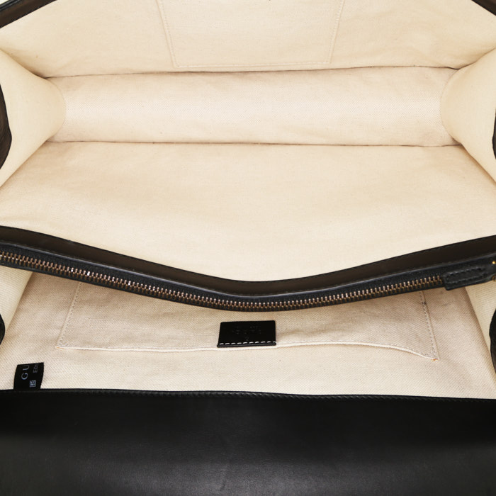 Sac bandoulière Gucci Dionysus en cuir noir vert et rouge - Detail D3