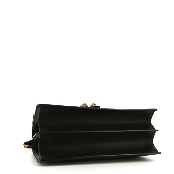 Borsa a tracolla Gucci Dionysus in pelle nera verde e rossa - Detail D5