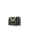 Bottega Veneta Chain Cassette shoulder bag  in black braided leather - 00pp thumbnail