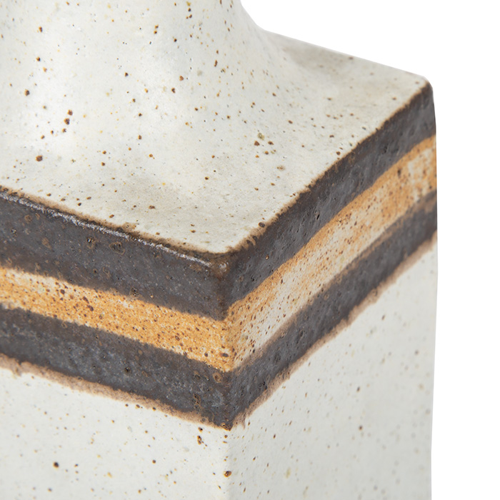 Bruno Gambone, vase bouteille, en grès émaillé et incisé, signé, des années 1980 - Detail D1