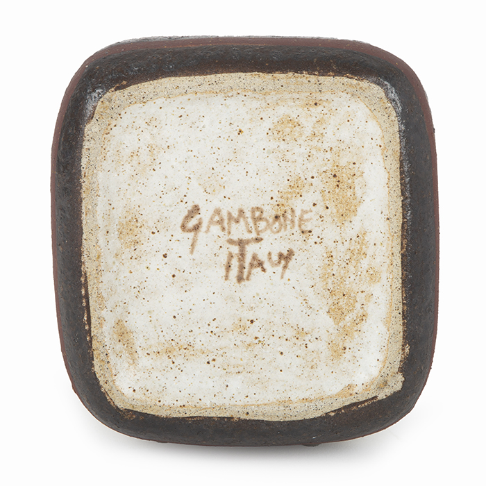 Bruno Gambone, vase, in enamelled and engraved stoneware, signed, from the 1980's - Detail D2