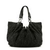 Chanel   shopping bag  in black denim canvas - 360 thumbnail