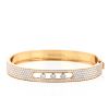 Messika Move Joaillerie bracelet in pink gold and diamonds - 360 thumbnail
