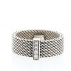 Tiffany & Co Somerset ring in silver and diamonds - 360 thumbnail