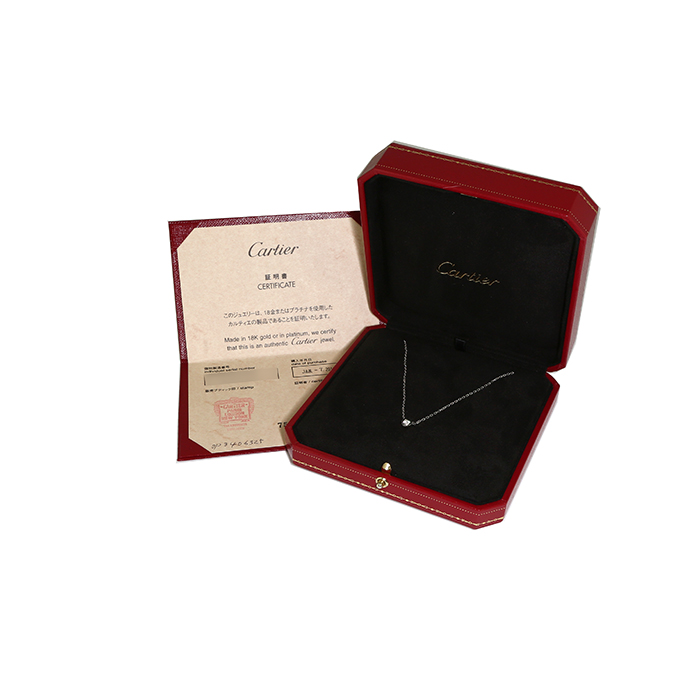 Cartier Diamant Léger necklace in white gold and diamond - Detail D2