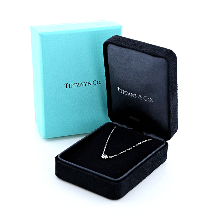 Collier Tiffany & Co Diamonds By The Yard en platine et diamant - Detail D2