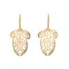 Pomellato Ming medium model pendants earrings in pink gold - 00pp thumbnail