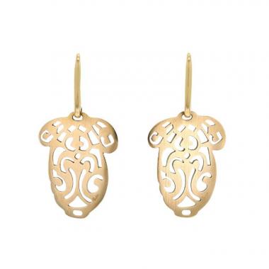 Paire de pendants d'oreilles Pomellato Ming moyen modèle en or rose