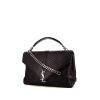 Saint Laurent College handbag in black python - 00pp thumbnail