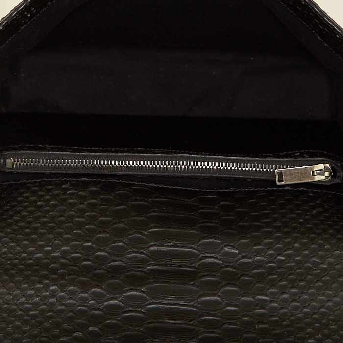Borsa Saint Laurent College in pitone nero - Detail D3