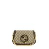 Bolso de mano Gucci  Blondie en lona monogram beige y cuero marrón - 360 thumbnail