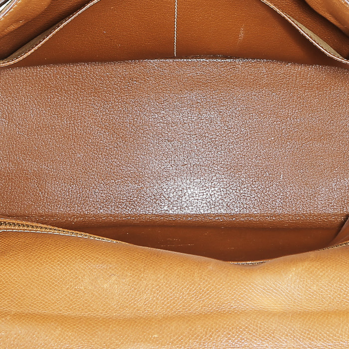 Sac à main Hermes Kelly 32 cm en cuir epsom gold - Detail D3