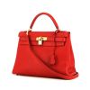 Hermès  Kelly 32 cm handbag  in red togo leather - 00pp thumbnail