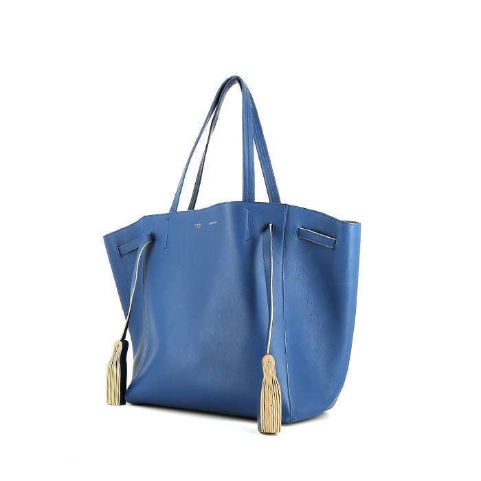 Cabas phantom leather tote Celine Blue in Leather - 36550228