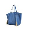 Shopping bag Celine  Cabas Phantom in pelle blu - 00pp thumbnail