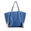 Celine  Cabas Phantom shopping bag  in blue leather - 360 thumbnail