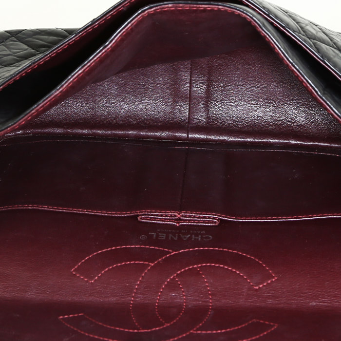 Borsa Chanel  Chanel 2.55 in pelle trapuntata nera - Detail D3