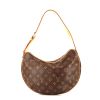 Louis Vuitton Croissant handbag in brown monogram canvas and natural leather - 360 thumbnail