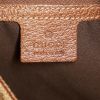 Gucci Jackie vintage handbag in grey monogram canvas and brown leather - Detail D3 thumbnail