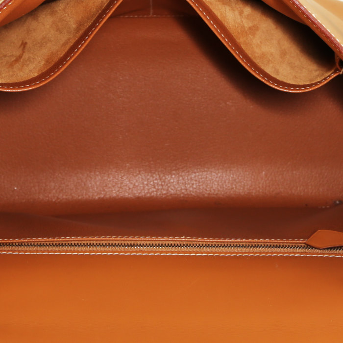 Borsa Hermès Kelly 32 cm in pelle Chamonix gold - Detail D3