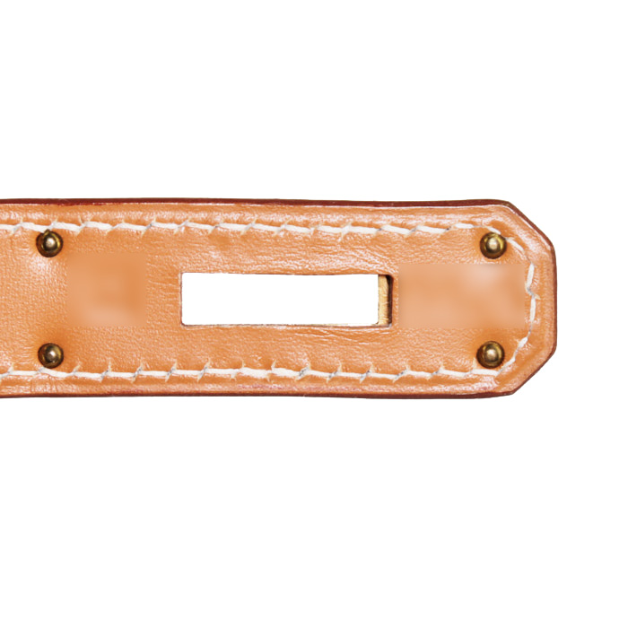 Sac à main Hermès Kelly 32 cm en cuir Chamonix gold - Detail D5