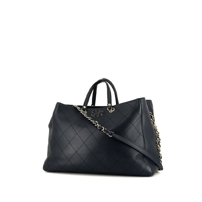 Saint Laurent ES Giant Travel Bag in Quilted Leather - Black - Women