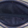 Chanel shoulder bag in navy blue quilted grained leather - Detail D3 thumbnail