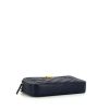 Chanel shoulder bag in navy blue quilted grained leather - Detail D5 thumbnail