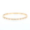 Opening Chaumet Bee my Love bangle in pink gold and diamonds - 360 thumbnail