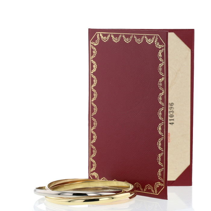 Cartier Trinity bracelet in 3 golds - Detail D2