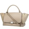 Celine  Trapeze medium model  handbag  in beige leather  and beige suede - 00pp thumbnail