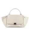 Celine  Trapeze medium model  handbag  in beige leather  and beige suede - 360 thumbnail