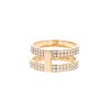 Repossi Berbère ring in pink gold and diamonds - 00pp thumbnail