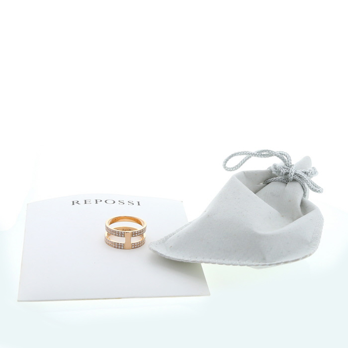 Anello Repossi Berbère in oro rosa e diamanti - Detail D2