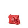 Borsa a tracolla Saint Laurent  Toy Loulou in pelle trapuntata a zigzag rossa - 00pp thumbnail