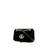 Gucci  GG Marmont shoulder bag  in black velvet - 00pp thumbnail