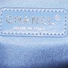 Chanel  Deauville shopping bag  in blue canvas  and beige leather - Detail D3 thumbnail