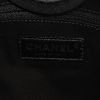Chanel  Deauville shopping bag  in grey canvas  and black leather - Detail D4 thumbnail
