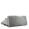 Chanel  Deauville shopping bag  in grey canvas  and black leather - Detail D5 thumbnail