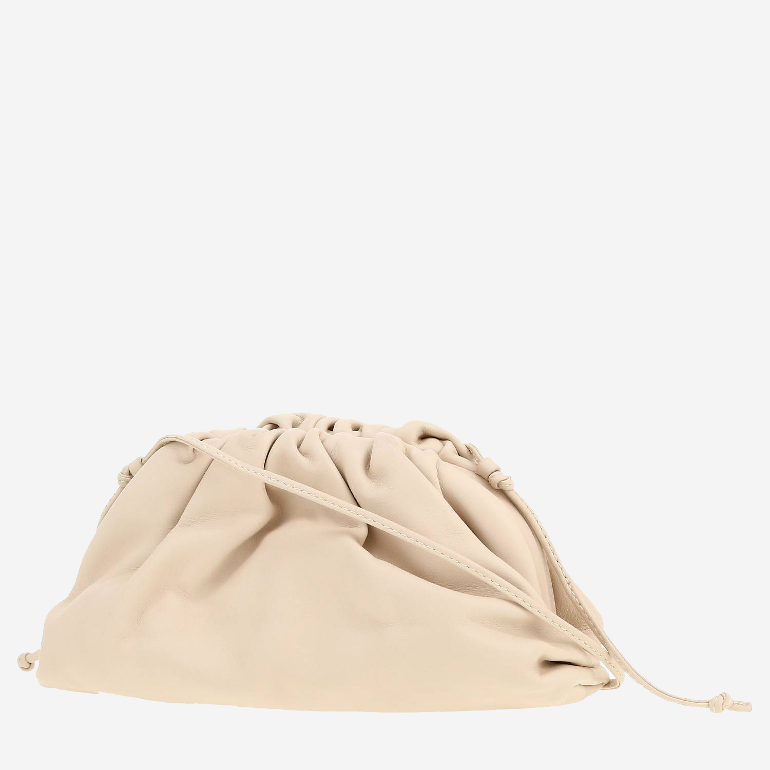 Bottega Veneta Pouch shoulder bag in white leather