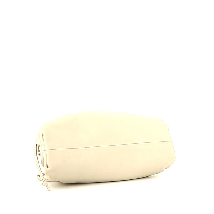Bottega Veneta  Pouch shoulder bag  in white leather - Detail D5