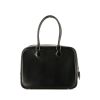 Hermes Plume handbag in black grained leather - 360 thumbnail