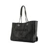 Chanel Deauville 24 hours bag  in black canvas  and black leather - 00pp thumbnail