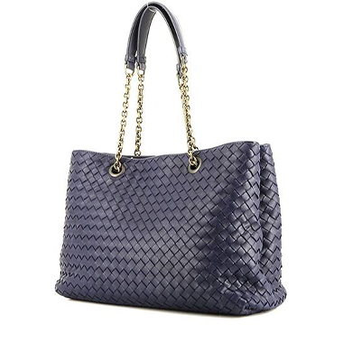 Bolso Cabás Bottega Veneta  Tote en cuero intrecciato azul marino