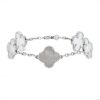 Van Cleef & Arpels Alhambra Vintage bracelet in white gold and mother of pearl - 00pp thumbnail