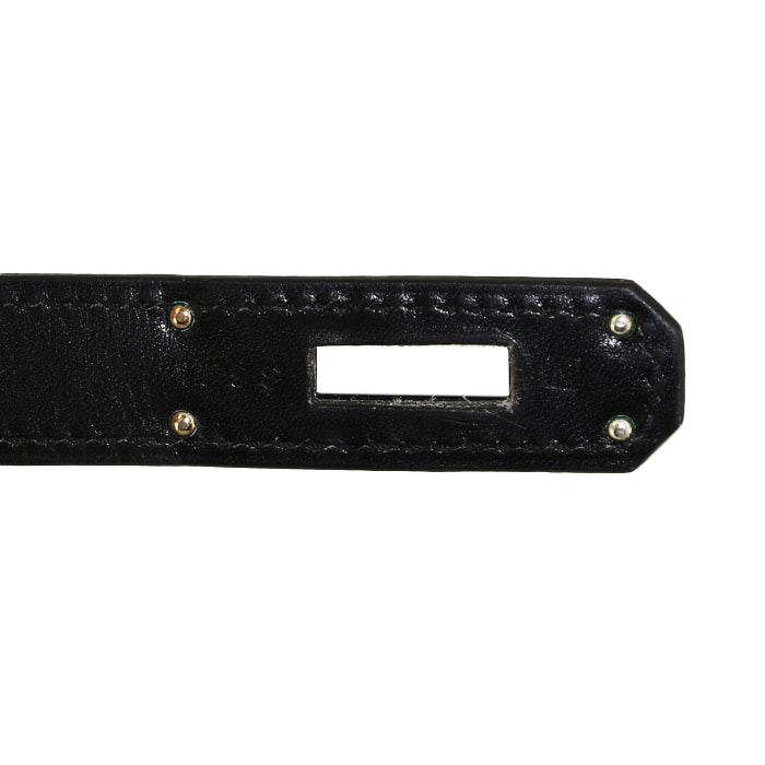 Hermès  Kelly So Black handbag  in black box leather - Detail D4